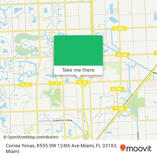 Mapa de Correa Yonas, 8555 SW 124th Ave Miami, FL 33183