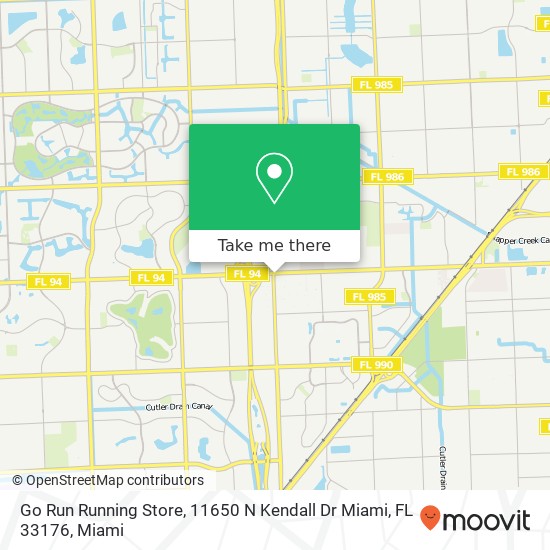 Go Run Running Store, 11650 N Kendall Dr Miami, FL 33176 map