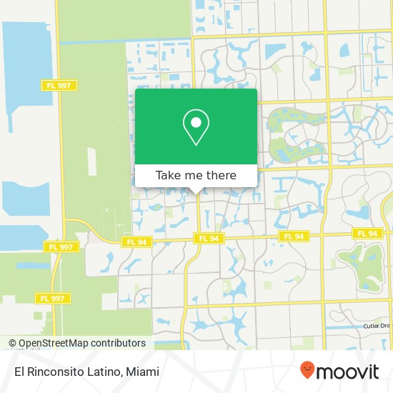 Mapa de El Rinconsito Latino, 7801 SW 157th Ct Miami, FL 33193