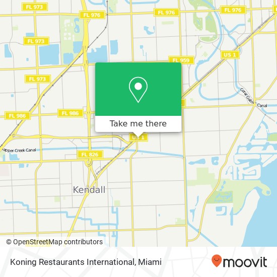 Koning Restaurants International, 6625 S Dixie Hwy Miami, FL 33143 map