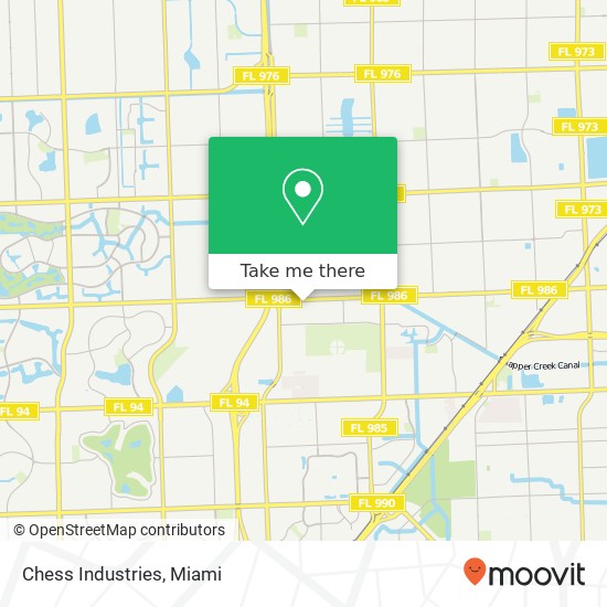 Mapa de Chess Industries, 11431 SW 72nd Ter Miami, FL 33173