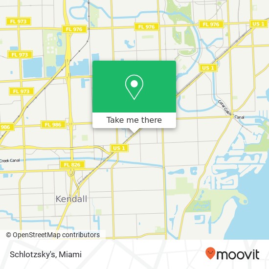 Mapa de Schlotzsky's, 6290 S Dixie Hwy South Miami, FL 33143