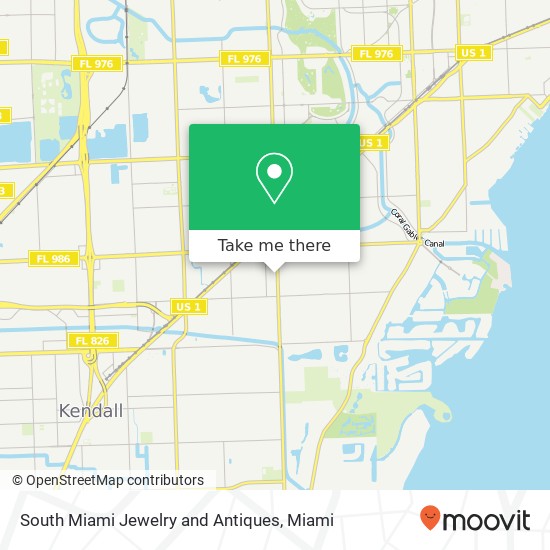 Mapa de South Miami Jewelry and Antiques, 7600 Red Rd South Miami, FL 33143
