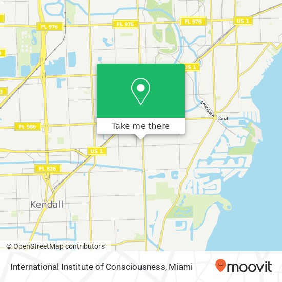 Mapa de International Institute of Consciousness, 7800 SW 57th Ave Miami, FL 33143