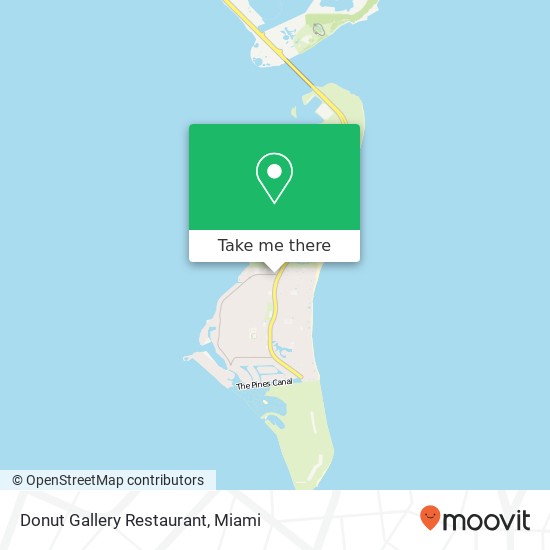 Mapa de Donut Gallery Restaurant, 83 Harbor Dr Key Biscayne, FL 33149