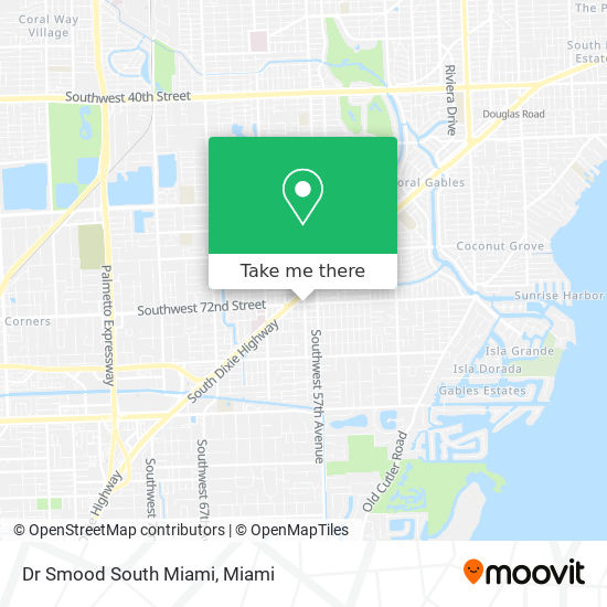 Dr Smood South Miami map