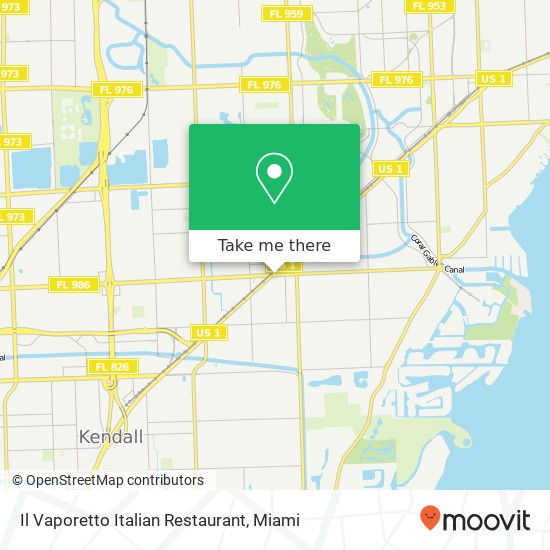 Il Vaporetto Italian Restaurant, 5894 Sunset Dr South Miami, FL 33143 map