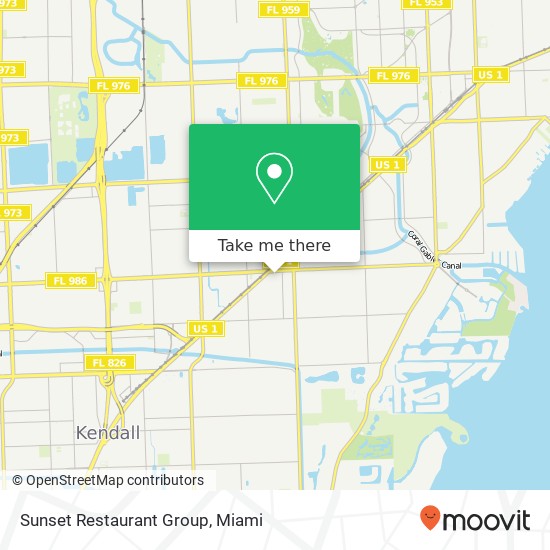 Sunset Restaurant Group, 5859 SW 73rd St South Miami, FL 33143 map