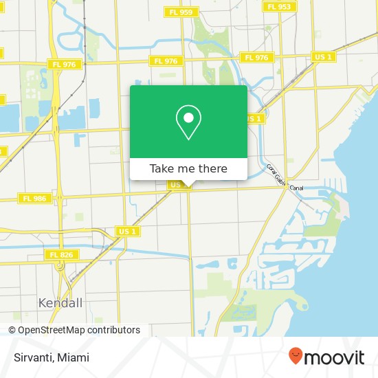 Mapa de Sirvanti, 6915 Red Rd Miami, FL 33143