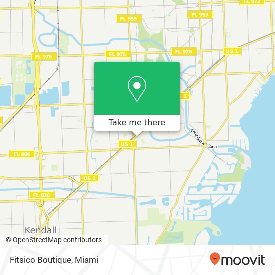 Mapa de Fitsico Boutique, 1560 S Dixie Hwy Miami, FL 33146