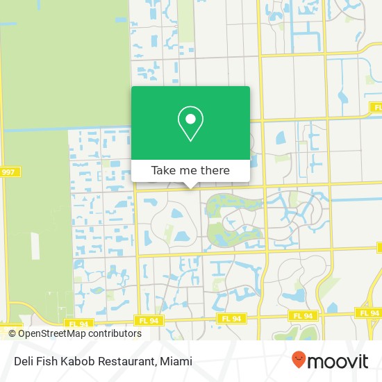 Mapa de Deli Fish Kabob Restaurant, 14782 SW 56th St Miami, FL 33185