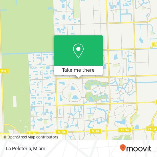 Mapa de La Peleteria, 14774 SW 56th St Miami, FL 33185