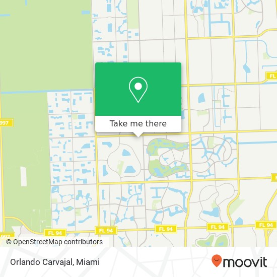 Mapa de Orlando Carvajal, 14744 SW 56th St Miami, FL 33185