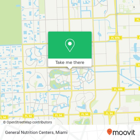 Mapa de General Nutrition Centers, 13710 SW 56th St Miami, FL 33175