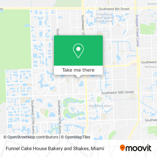 Funnel Cake House Bakery and Shakes map