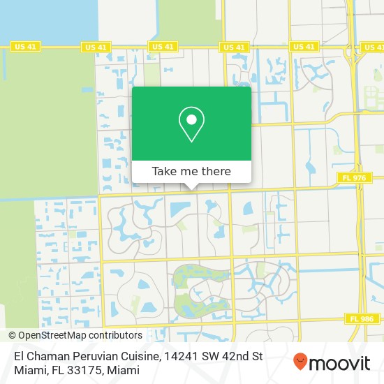 El Chaman Peruvian Cuisine, 14241 SW 42nd St Miami, FL 33175 map