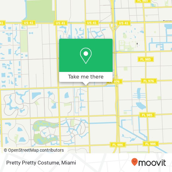 Mapa de Pretty Pretty Costume, 12747 SW 42nd St Miami, FL 33175