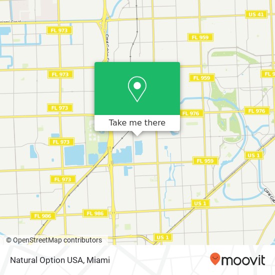 Mapa de Natural Option USA, 7148 SW 47th St Miami, FL 33155