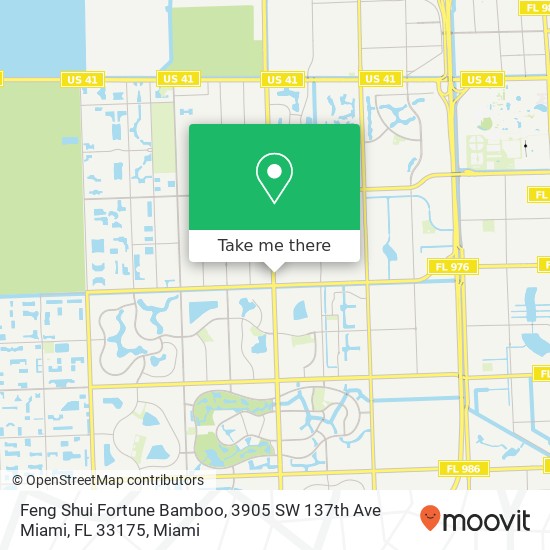 Mapa de Feng Shui Fortune Bamboo, 3905 SW 137th Ave Miami, FL 33175