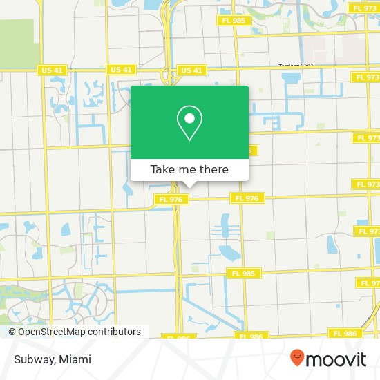 Mapa de Subway, 11463 SW 40th St Miami, FL 33165