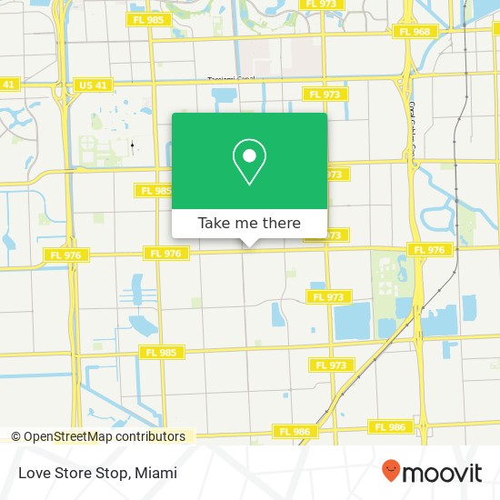 Mapa de Love Store Stop, 9527 SW 40th St Miami, FL 33165