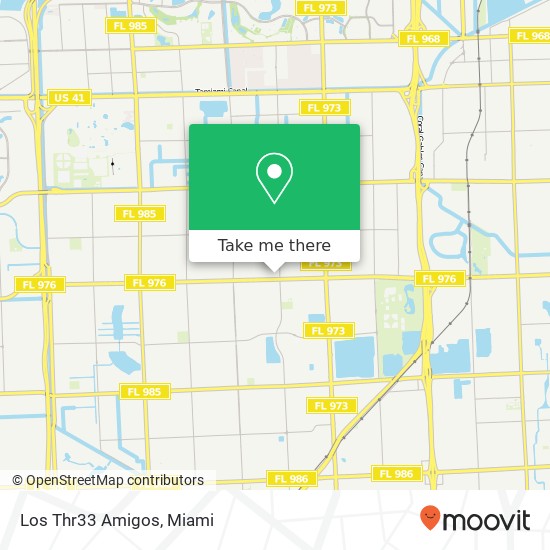 Mapa de Los Thr33 Amigos, 9255 SW 40th St Miami, FL 33165