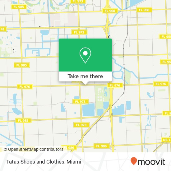 Mapa de Tatas Shoes and Clothes, 8444 Bird Rd Miami, FL 33155