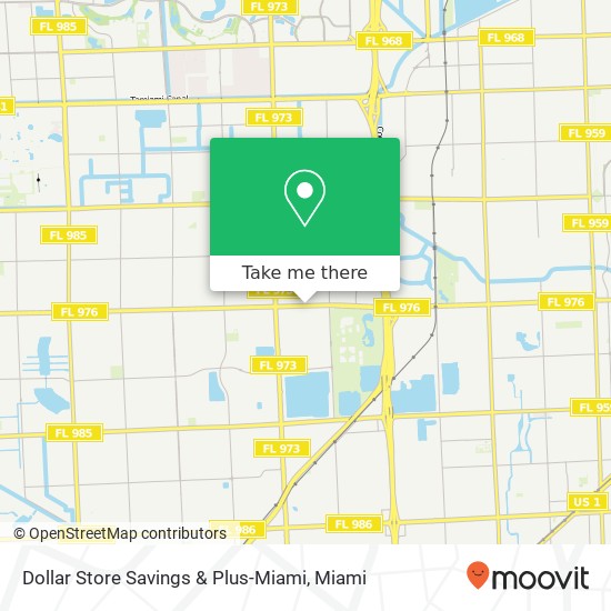 Mapa de Dollar Store Savings & Plus-Miami, 8377 Bird Rd Miami, FL 33155