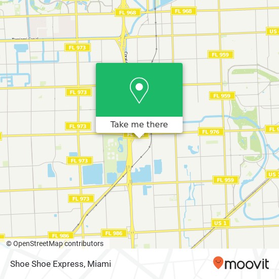 Mapa de Shoe Shoe Express, 4242 SW 74th Ave Miami, FL 33155