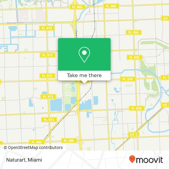 Mapa de Naturart, 4260 SW 74th Ave Miami, FL 33155