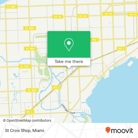 Mapa de St Croix Shop, 320 San Lorenzo Ave Coral Gables, FL 33146