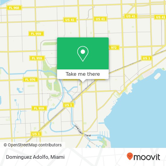 Mapa de Dominguez Adolfo, 342 San Lorenzo Ave Coral Gables, FL 33146
