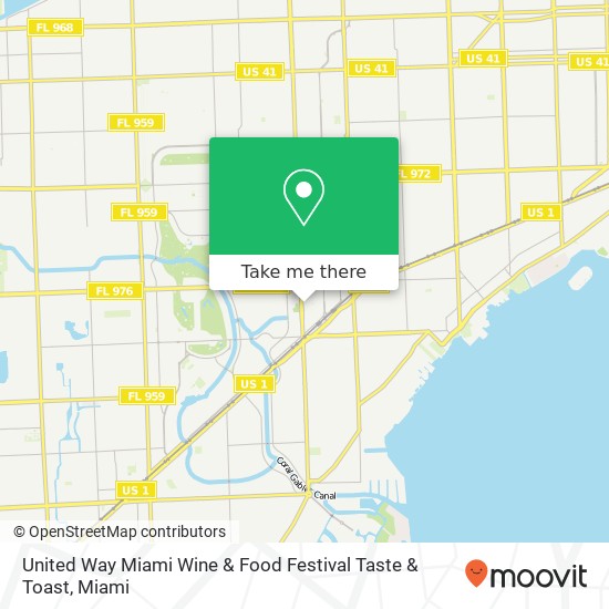 United Way Miami Wine & Food Festival Taste & Toast map