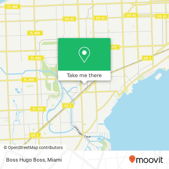 Mapa de Boss Hugo Boss, Miami, FL 33146