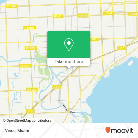 Mapa de Vince, San Lorenzo Ave Miami, FL 33146