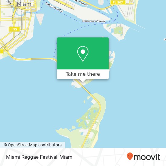 Mapa de Miami Reggae Festival