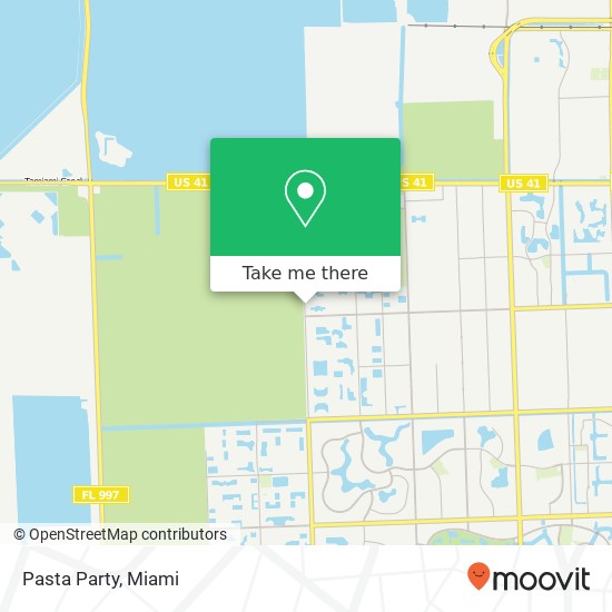 Mapa de Pasta Party, 2444 SW 156th Ct Miami, FL 33185