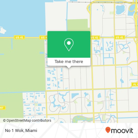 Mapa de No 1 Wok, 2617 SW 147th Ave Miami, FL 33185