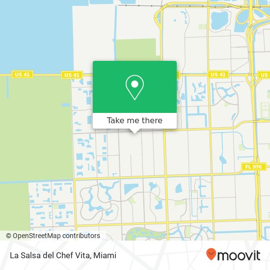 Mapa de La Salsa del Chef Vita, 2702 SW 143rd Ave Miami, FL 33175