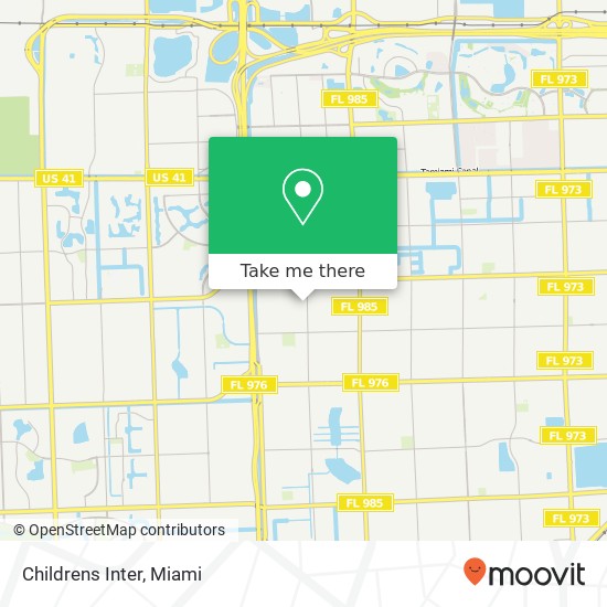 Mapa de Childrens Inter, 2750 SW 112th Ave Miami, FL 33165