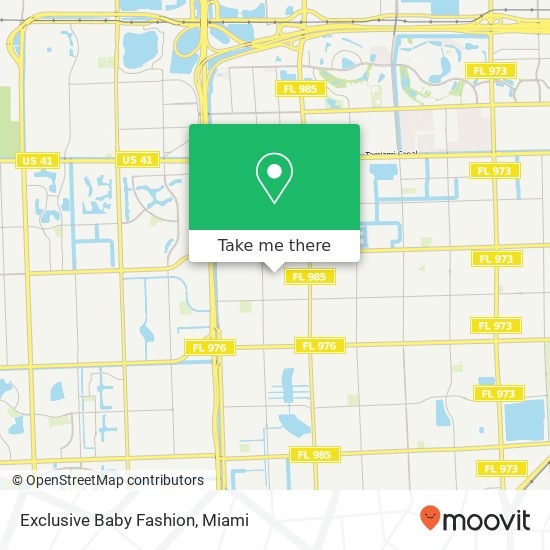 Mapa de Exclusive Baby Fashion, 2721 SW 110th Ave Miami, FL 33165