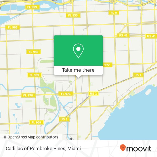 Mapa de Cadillac of Pembroke Pines