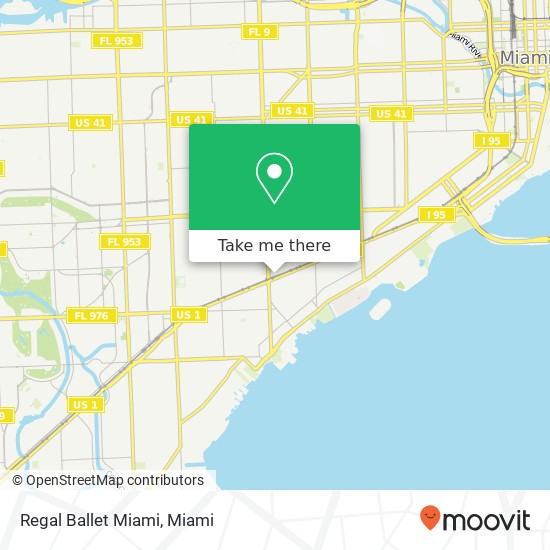 Regal Ballet Miami map