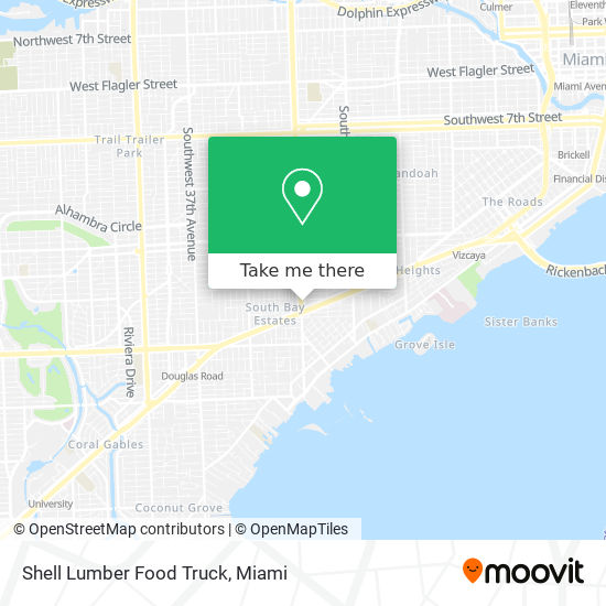 Mapa de Shell Lumber Food Truck