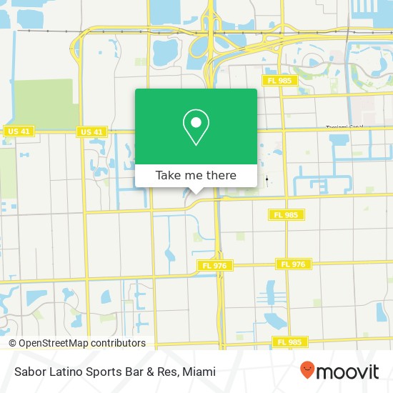 Mapa de Sabor Latino Sports Bar & Res