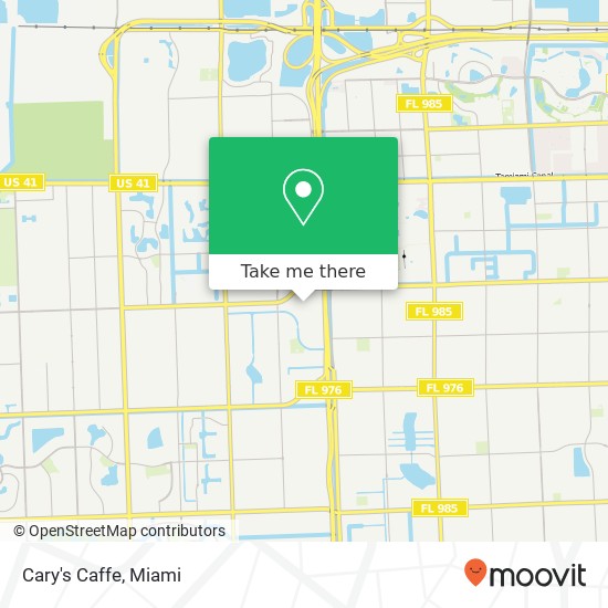 Mapa de Cary's Caffe, 11865 SW 26th Ter Miami, FL 33175