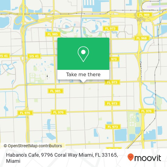 Habano's Cafe, 9796 Coral Way Miami, FL 33165 map
