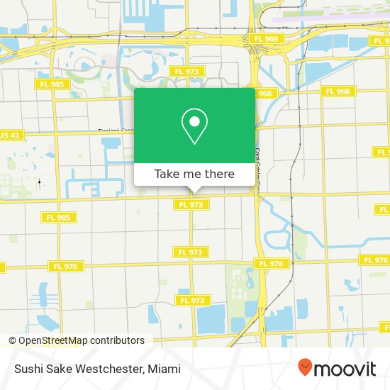 Mapa de Sushi Sake Westchester, 8679 Coral Way Miami, FL 33155