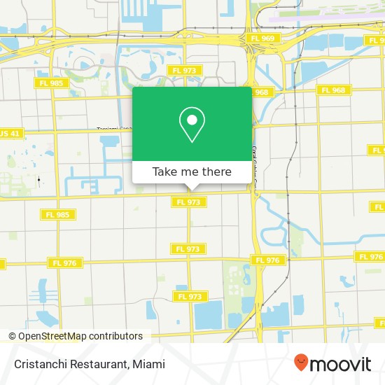 Mapa de Cristanchi Restaurant, 8679 Coral Way Miami, FL 33155