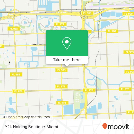 Mapa de Y2k Holding Boutique, 8445 SW 24th St Miami, FL 33155